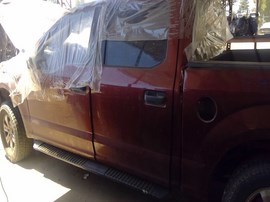 2017 FORD F-150, BURGUNDY, XLT MODEL, CREW CAB, 3.5L, AT, 4WD,  F26446